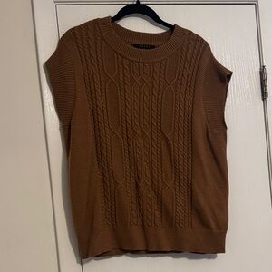 Cyrus Brown Cable Knit Women's Sweater